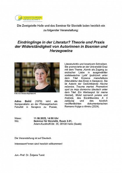 Flyer Veranstaltung Adisa Bašić